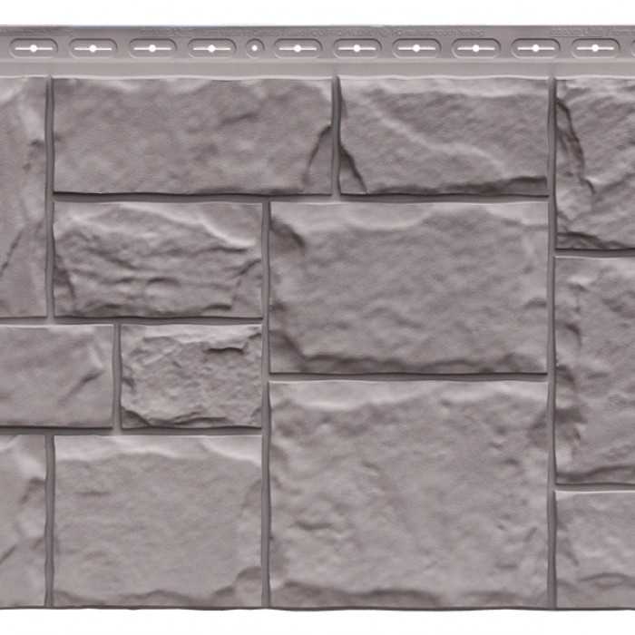 Фасадная панель Grand Line Крупный камень Элит Какао